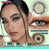 Qfdian Cosmetic Beauty Lenses Green Colored Contact Lenses for Eyes High Quality Blue Eye Lens Natural Gray Lenses Purple Lenses
