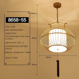 Qfdian  New Lantern Pendant Light Personalized and Creative Tea Room Light Iron Art Yang Table Light Fabric Simple Chinese Style