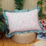 Qfdian  New Cotton Plain Pillowcase Soft and Skin Friendly Fashionable Countryside Style Quilted Fabric Pillowcase Printed Cushion Cover