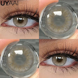 Qfdian  Contact Lenses Beauty Black Lens Makeup PATTAYA Green Lens Blue Eyes Color Lenses Natural Brown Lens Cosmetics Gray Eyes