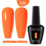Qfdian  15ml UV Gel Nail Polish Semi Permanent Gel Varnish Enamel Brown Nail Gel Design Red Nails Art Nude Color Glitter Manicure