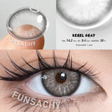 Qfdian  1 Pair Colored Contact Lenses Eye Color Lenses Natural Lenses Pupils Brown Blue Grey Fashion Lens Yearly Cosmetics Lens