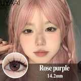 Qfdian  Contact Lenses Cosmetics Lenses Choco Jump Series Eye Color Lens Beauty Black contacts Woman Accesories Natual  Brown lens