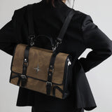 Qfdian 2025 New Trendy Fashion Students Schoolbags High-capacity Preppy Women Shoulder Handbags Vintage Y2k Aesthetic Star Backpacks