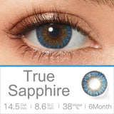 Qfdian Magister Colored Contact Lenses For Eyes 1 Pair Color Contact Lenses 3 TONE Color Lens Eyes Contacts