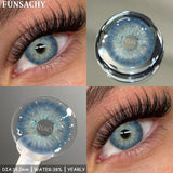Qfdian  2pcs Blue Color Contact Lenses for Eyes High Quality Brown Natural Lens Green Pupils Korean Soft Lens Cosmetic Yearly