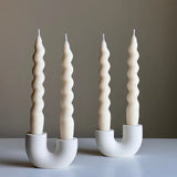 Qfdian  Nortic Double Candlestick Holder Modern Wedding Table Decor Candle Holder Home Wedding Decor Desktop Ornament Best Gift
