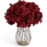 Qfdian 25PCS Hydrangea Artificial Flowers  Silk Hydrangea Heads Flowers for DIY Wedding Centerpiece Home Party Decoration