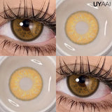 Qfdian  Color Contact Lenses Beauty Makeup Colorcon Fashion Blue Eyes Lenses Green Eyes Contact Natural Brown Lenses For Eyes