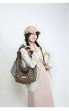 Qfdian Grunge Harajuku Leopard Shoulder Bags Luxury Design All Match Crossbody Bag Trend Casual Vintage Ins Women's Handbags Streetwear