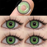 Qfdian  Contact Lenses Cosmetic Green Contact Lenses Makeup Colored Pupils Cosplay Lenses Cosmetics Beauty Woman Colored Lenses