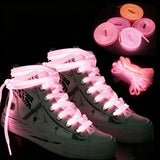 Qfdian  Mixed Color Glow in The Dark Shoelaces 5 Pair Solid Color Shoelaces for Men and Women Athletic Shoes Versatile Reflective