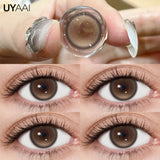 Qfdian  Contact Lenses NEW Makeup Colored Pupils Cosmetics Color Contacts Lenses Brown Natural Pupils Black Lens Beauty Green Lens