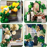 Qfdian  Dark Green Balloons Garland Kit Safari Jungle Theme Ballon Arch 1st Birthday Party Baby Shower Decoration Christmas Globos Decor
