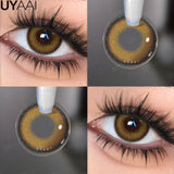 Qfdian  Contact lenses Makeup Color Contacts Lens Colorcon Water Light Cosmetics Blue Eyes Lens Beauty Green Pupils Fashion Eyes