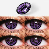 Qfdian 1pair Genshin Arlecchino Cosplay Color Contact Lenses Halloween Scary lens Softlens