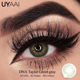 Qfdian  Colored Contact Lens NEW Twilight Series Cosmetics Natual Black Lens Woman Makeup Green Pupils Beauty Blue Contacts Lenses