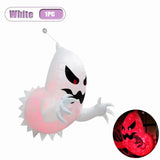 Qfdian  1PC Halloween Inflatable Corpse Ghost Isolation Tape Rotating Flame Light for Outdoor Horror Party Scene Decor