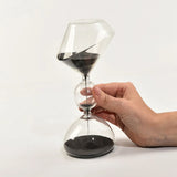 Qfdian  Creative Glass Hourglass Timer Home Art Alien Three Sections Sand Clocks Desktop Office Decor Creative Gifts Modern Home Decor