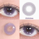 Qfdian  2pc Colored Contact Lenses Crystal Blue Big Eyes Doll Eyes Natural Black Gray Pupils  Lens Brown Sparkles Contact Lenses