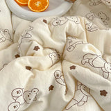 Qfdian  Washed Double Gauze Super Soft Summer Blanket Grade A Lightweight Breathable Thin Quilt Queen Soya Fibre Fill Summer Comforter