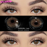 Qfdian  Color Contact Lenses for Eyes Makeup Brown Natural Big Eye Lenses Gray Eye Contact Green Color Lens NEW Cleopatra Series