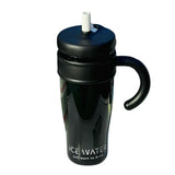 Qfdian  1100ML Large Capacity Plastic Straw Cup Summer Simple Office Ice Cup Water Bottle With Handle Portable Leak-proof Water Cup