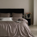 Qfdian 4Pcs Luxury Embroidery 1000TC Lyocell Eucalyptus Fiber Soft Silky Bedding Set Duvet Cover Set Bed Sheet/Fitted Sheet Pillowcases