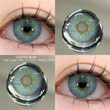 Qfdian  2pcs Colored Contact Lenses Brown Eyes Lenses Gray Lenses Blue Pupils Natural Eye Lens Colored Contacts Eye Cosmetics