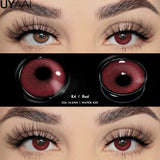 Qfdian  Cosplay Lenses Makeup Colored Pupil White Lenses Hallowen Contact Lenses Cosmetics Eye Contacts Black Lens Women Cosplay