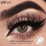 Qfdian  Colored Contact Lens NEW Twilight Series Cosmetics Natual Black Lens Woman Makeup Green Pupils Beauty Blue Contacts Lenses