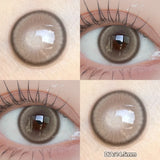 Qfdian  1 PAIR Big Brown Contact Lenses for Makeup Eyes Big Black Lenses Myopia Color Contact Lenses Belleza Pupils Grey Lenses