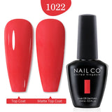 Qfdian  15ml UV Gel Nail Polish Semi Permanent Gel Varnish Enamel Brown Nail Gel Design Red Nails Art Nude Color Glitter Manicure