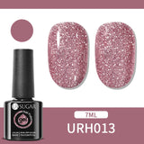 Qfdian 7ml Crystal Jelly Nude Rubber Base Gel Transparent Semi-permanent Varnish UV LED Construction Gel Nail Art Manicure