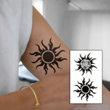 Qfdian  1/3PCS Waterproof Temporary Tattoo Sticker Sun totem fake tatto flash tatoo tatouage temporaire for women men girl