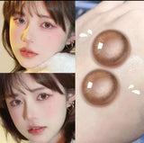 Qfdian Contact Lenses myopia Prescription Lenses With Diopters colored contacts for eyes Cosmetics Beauty Natural Butterfly Color Lens