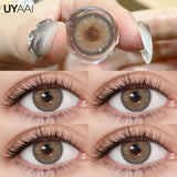 Qfdian  Color Contact Lenses Natural Contact Lens NEW Siri Series Makeup Colored Pupils Cosmetics Beauty Green Lenses Blue Pupils