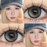 Qfdian  1 Pair Pink Series Contact Lenses for Eyes Beauty Pupils Makeup Eye Lenses for Myopia Natural Color Lenses Blue Lenses