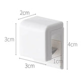 Qfdian 1-100pcs Punch-free Toothbrush Holder Wall-mounted Toothpaste Holder Storage Rack Holders Organizer Bathroom Accessories