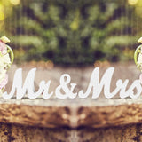 Qfdian  Wedding Decoration Mr & Mrs Wooden Letters Sign For Wedding Table Decor Home Desktop Ornaments Anniversary Event Photo Props