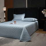 Qfdian 3Pcs Luxury Lyocell Cotton Soft Silky Embossing Quilted Bedspread, Bed Cover, Mattress Topper Coverlet, Bed Sheet, Pillowcases