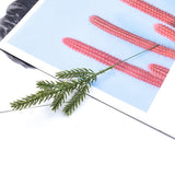 Qfdian  10/15pcs Artificial Plant Christmas Tree Pine Needles New Year party Decor Home Outdoor Garden wall Scrapbook Diy Gift Candy Box