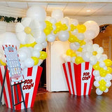 Qfdian  106Pcs Yellow White Balloons Arch Garland Kit,for Birthday Baby Showers Wedding Graduation Celebration Anniversary Decoration