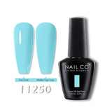 Qfdian  15ml Semi-permanent Rubber Base For UV Gel Nails Polish Manicure LED Hybrid Enamel Lakiery Hybrydowe Vernis Gel Varnishes