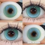 Qfdian  2pcs/pair 14.5MM Iris Brown Lenses Beauty Makeup Pupils Eye Color Lenses Colorful Contact Lenses Fashion Blue Green Lens