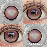 Qfdian  2pcs/pair 14.5MM Iris Brown Lenses Beauty Makeup Pupils Eye Color Lenses Colorful Contact Lenses Fashion Blue Green Lens
