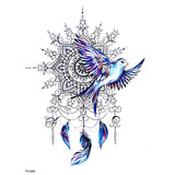 Qfdian  5 Styles Snake/Flower/horse Waterproof Temporary Tattoo Sticker Body Art Fake Tatoo Men Tattoo sleeve Tatuajes  Temporales