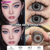 2pcs/pair Yearly Colored Contact Lenses Natural Green Lens Fashion Pupils Beauty gray Contact Lenses for Eyes