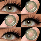 Qfdian  Contact Lenses NEW Color Contact Beauty Eye Color Lenses Colorcon Water Light Brown Eye Lenses Gray Natural Contact Lenses