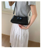 Qfdian Korean Y2k Aesthetic Fairy Women's Handbags Elegant All Match Luxury Design Crossbody Bag Fashion Chic Office Lady Shoulder Bags